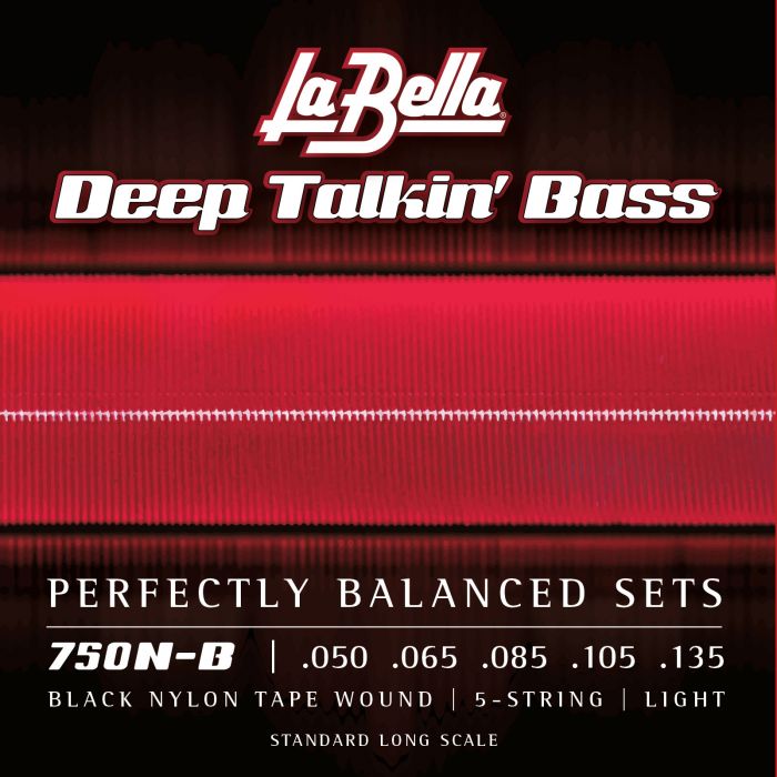 La Bella Black Nylon Tape 750NB 050/135