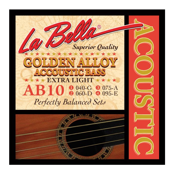 La Bella Brasswound Acoustic Bass 040/095