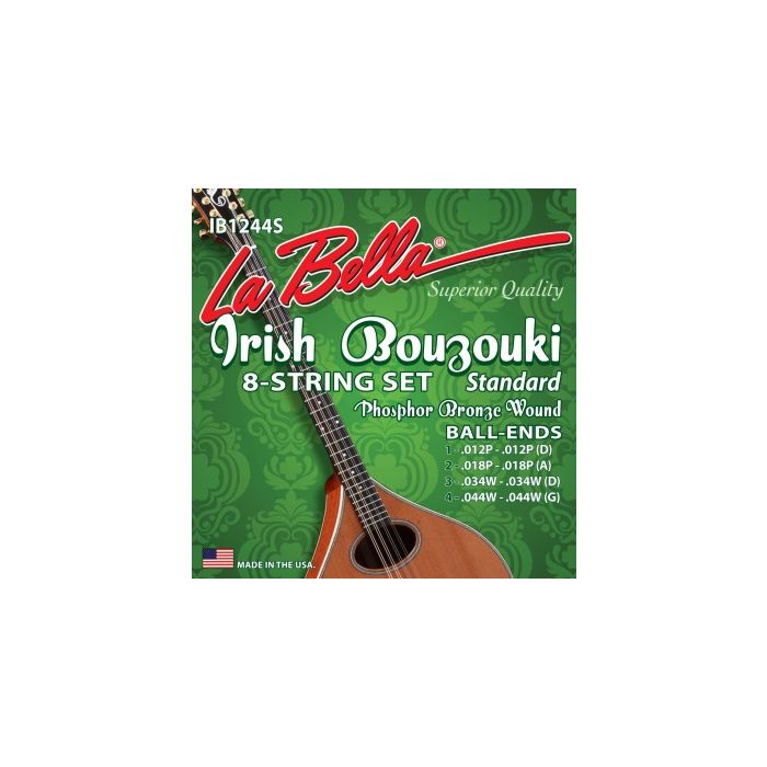 La Bella IB1244S Irish Bouzouki Std