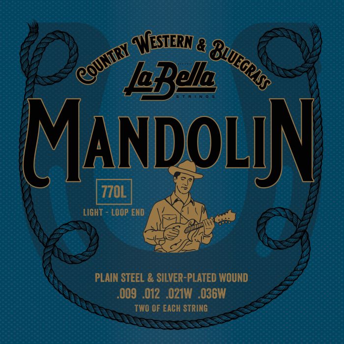 La Bella Mandolin Silv. plated Loop End*