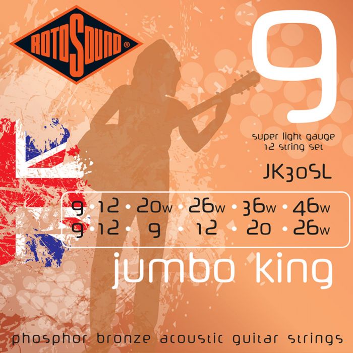 Rotosound Jumbo King snarenset akoestisch 12-snarig