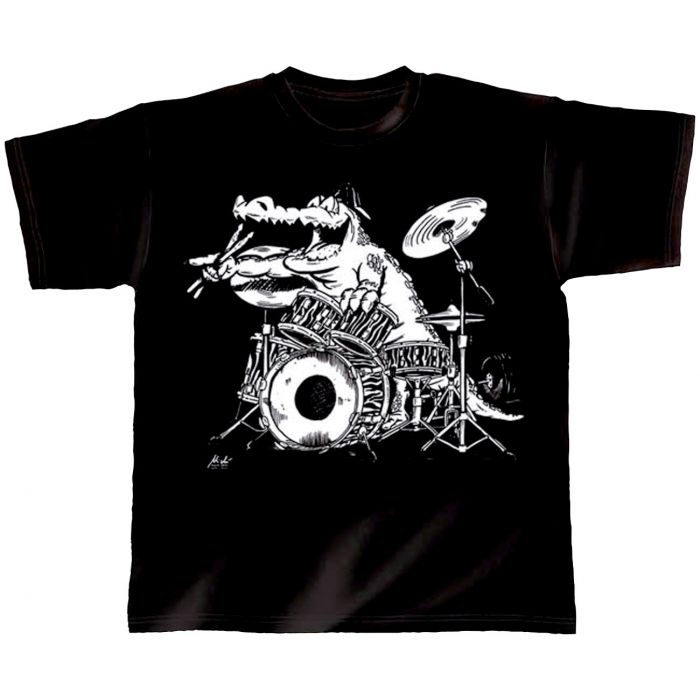 T-Shirt black Kroko Power S