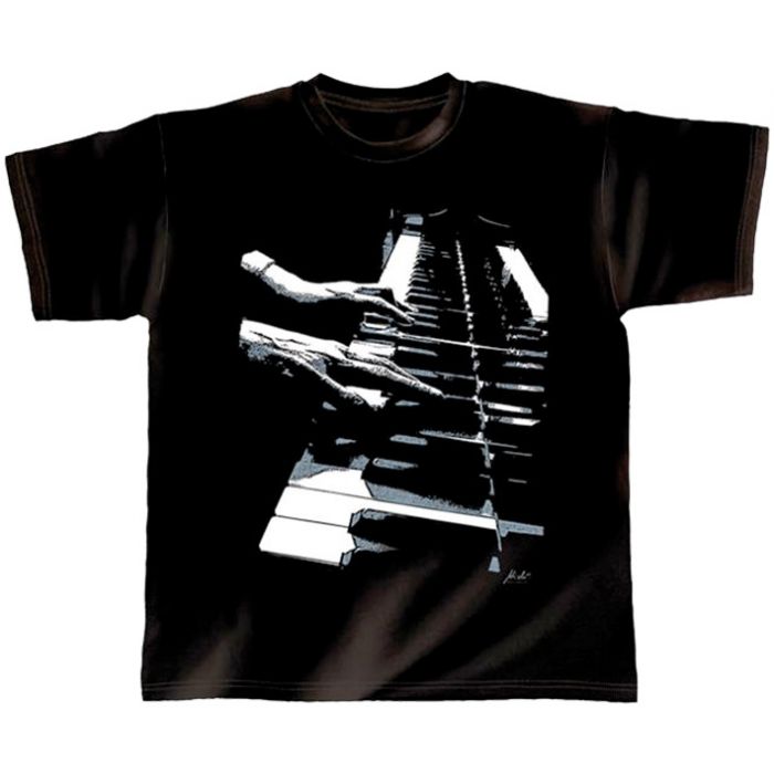 T-Shirt black Piano Hands XL