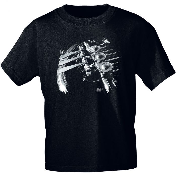 T-Shirt black Waldhorn-Ventil S