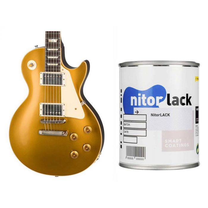 NitorLACK nitrocellulose paint aged gold top - 500ml can