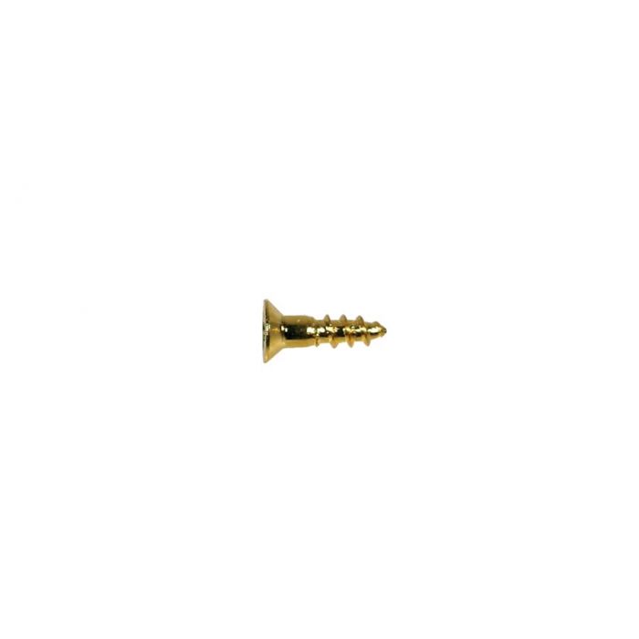 Screw, gold, 2,1x8mm, 12pcs, flat countersunk