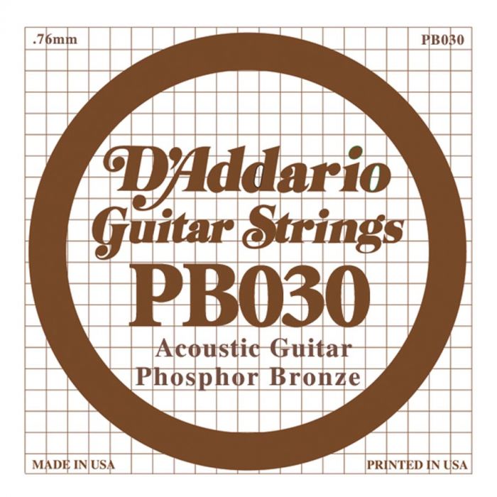 D'Addario Phosphor Bronze .030 snaar