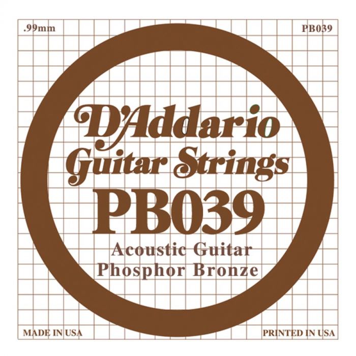 D'Addario Phosphor Bronze .039 snaar