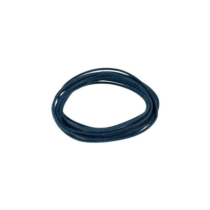 USA made (Gavitt) waxed cotton braided push back wire, blauw