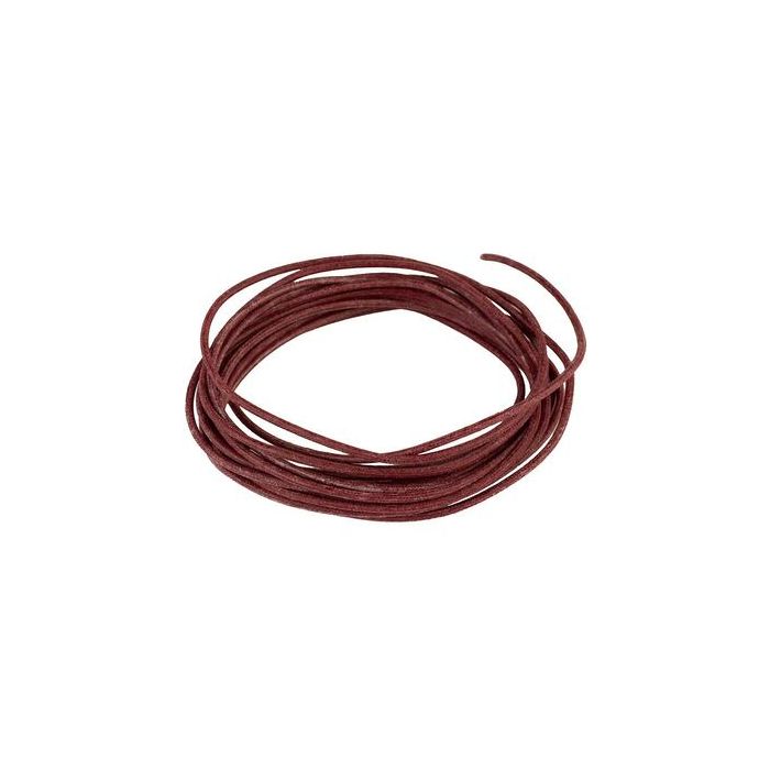GAVITT USA MADE WAXED COTTON BRAIDED PUSH BACK WIRE, RED, PER METER