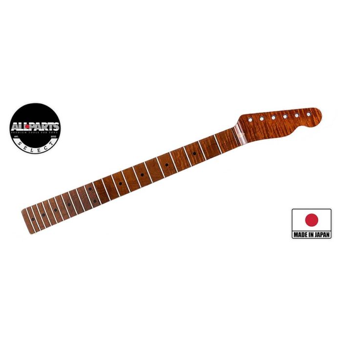 Allparts VIN-MOD replacement neck for Telecaster, AAA+ roasted flamed maple, nitro finish (Selected Limited Edition)