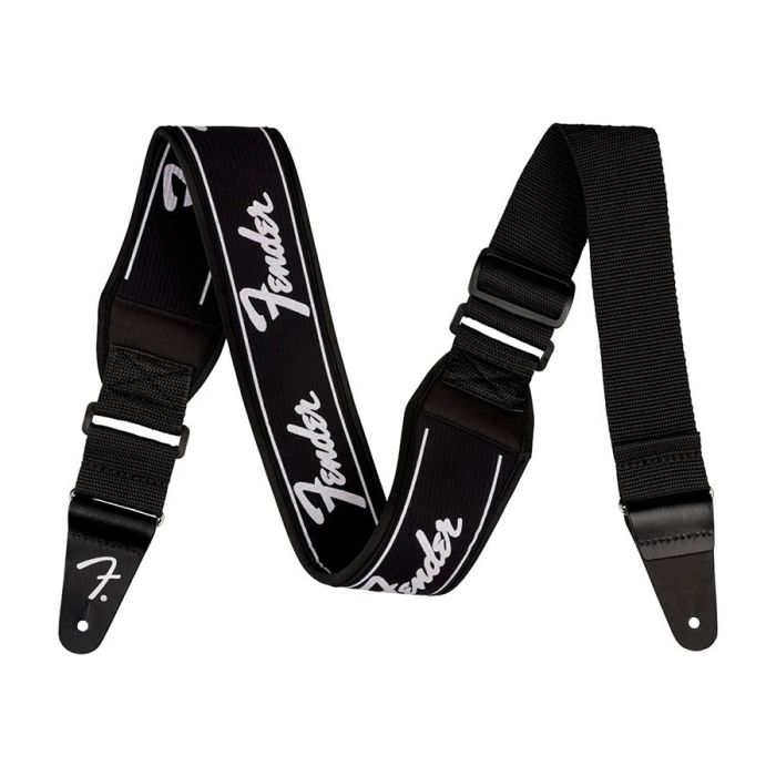 Fender Swell neoprene logo guitar strap, running logo, 2.5"