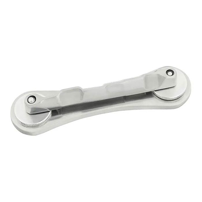 Bigsby Sorkin (bowtie) bridge assembly, polished aluminium