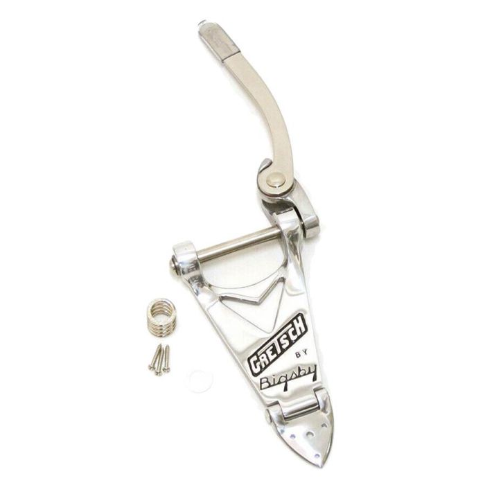 Bigsby Gretsch branded B3 tailpiece, polished aluminum