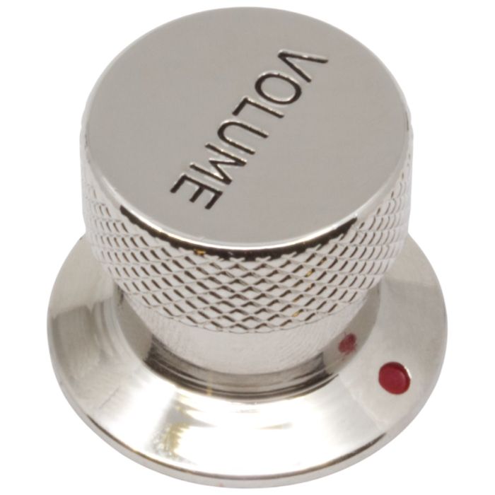 Knob - Metal, Set Screw, Chrome Plated, Vox Style, Type: Volume