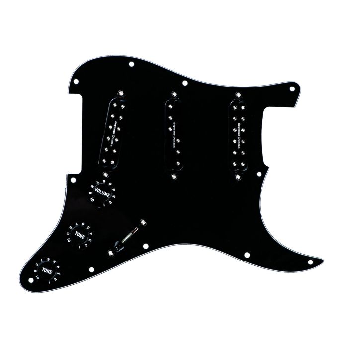 Seymour Duncan Everything Axe Loaded Pickguard, Strat Pickup Set, SJBJ-1B JB, SDBR-1N, SL59-1 - Black