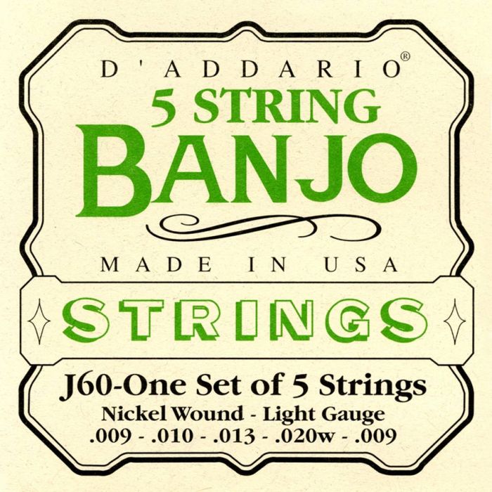 D'Addario snarenset 5-snarige banjo