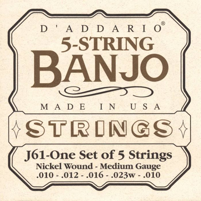 D'Addario snarenset 5-snarige banjo