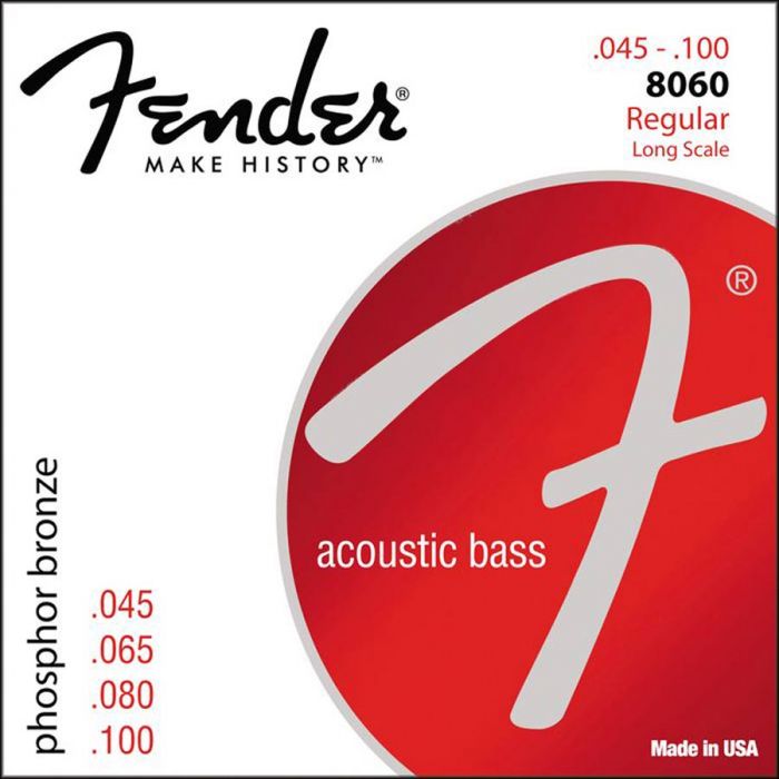 Fender Phosphor Bronze Acoustic Bass string set 34  long scale phosphor bronze wound 045-055-075-095 
