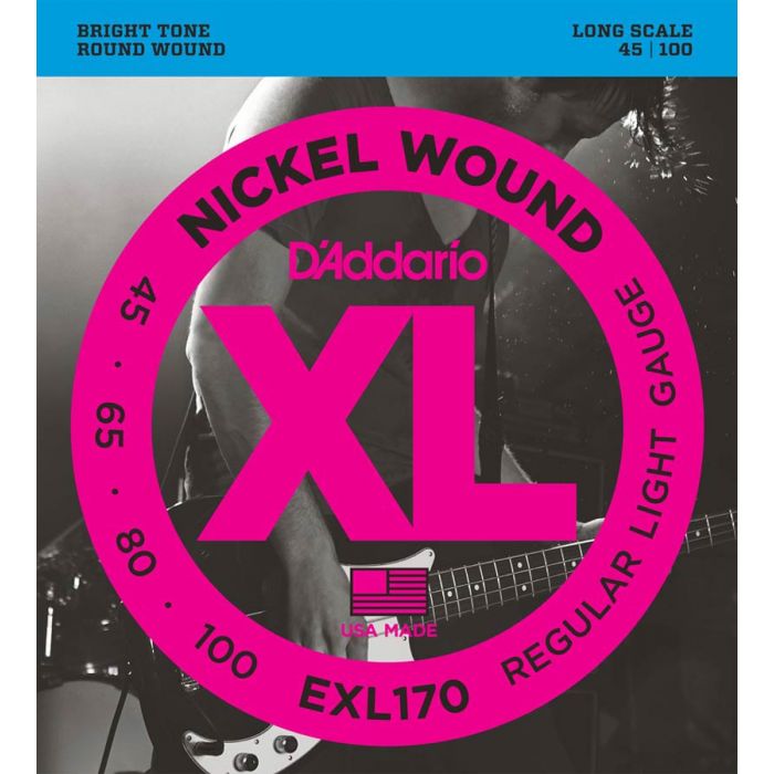 D'Addario XL Nickel Round Wound Bass snarenset elektrisch basgitaar