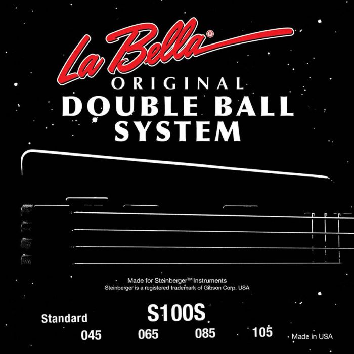 LaBella Double Ball End System snarenset basgitaar, voor Steinberger , double ball end, light, 045-065-085-105