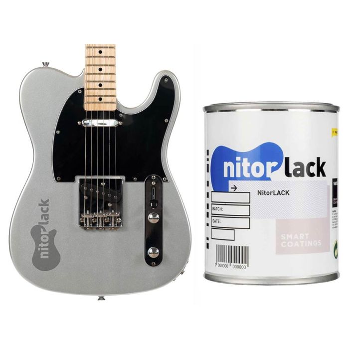 NitorLACK NitorPOL acrylic paint silversparkle - 500ml can