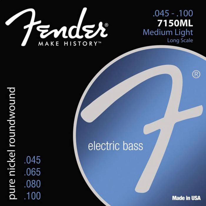 Fender Original 7150s string set electric bass pure nickel roundwound medium light 045-065-080-100 