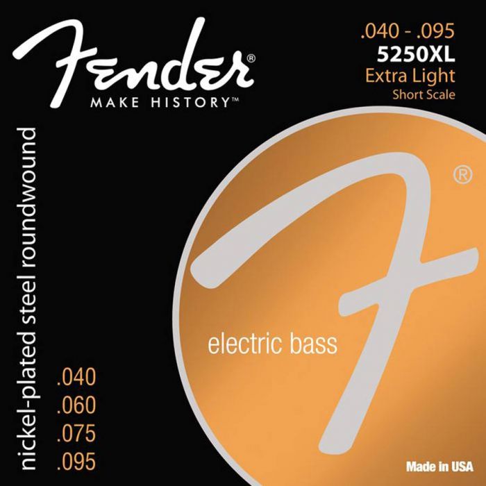 Fender Super 5250s string set electric bass nickel plated steel shortscale 30  extra light 040-060-075-095 