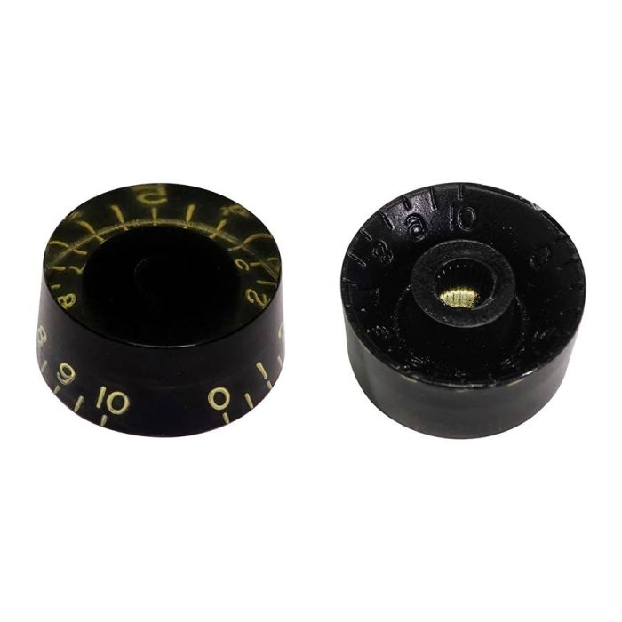 Hosco Japan speed knob set, true CAB relic black, inch size, 4 pcs.