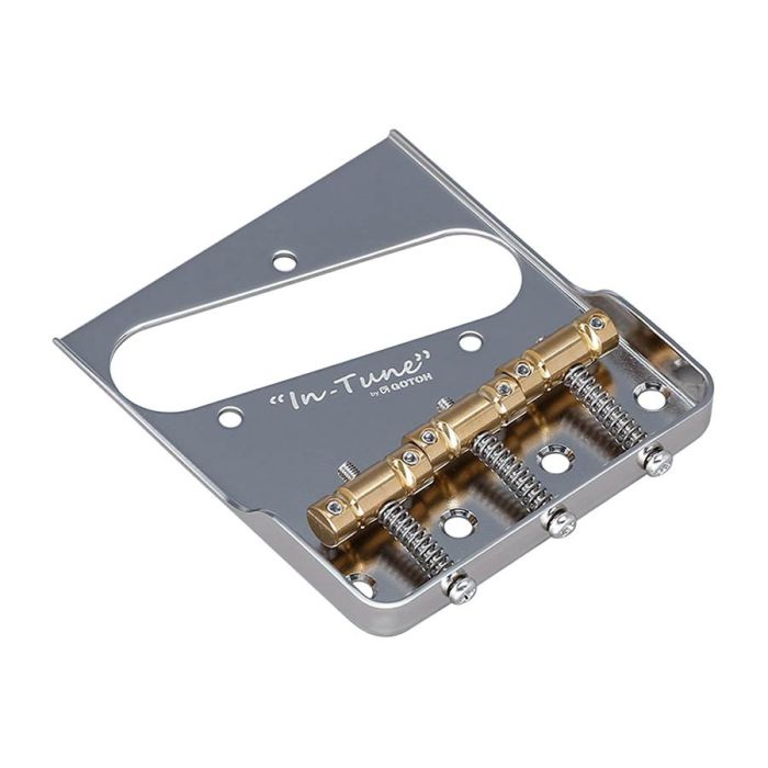 Gotoh BS-TC1S bridge-tailpiece T-model with brass saddles, chrome