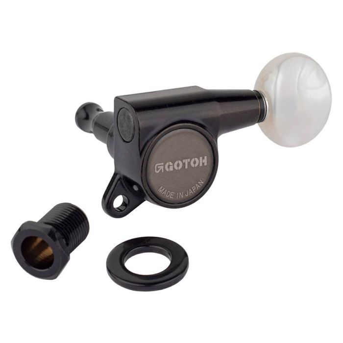 Gotoh SG381 machine heads with 05PW buttons, 6L, cosmo black