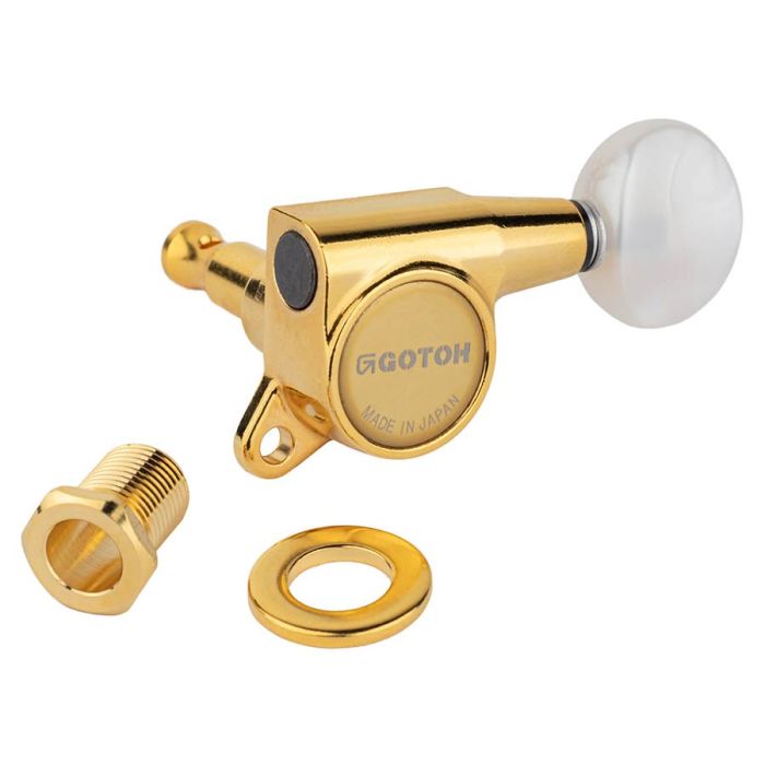 Gotoh SG381 machine heads with 05PW buttons, 6R, gold