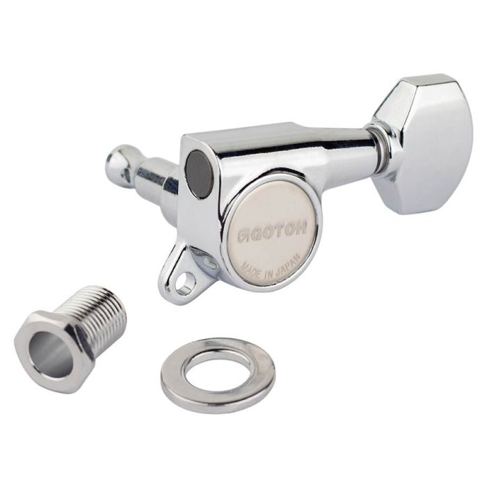 Gotoh SG381 machine heads with 07 buttons, 4L2R, chrome