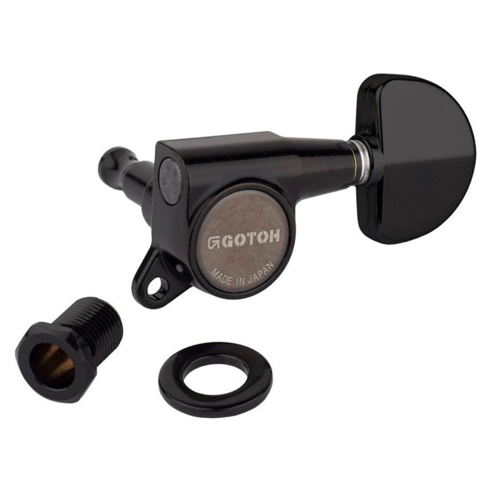 Gotoh SG381 machine heads with 20 buttons, 3L3R, black