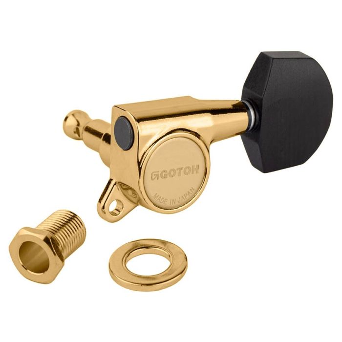 Gotoh SG381 machine heads with EN01 buttons, 3L3R, gold