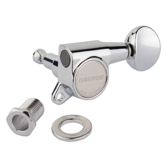 Gotoh SG381 machine heads with Magnum Lock and 05 buttons, 3L3R, chrome