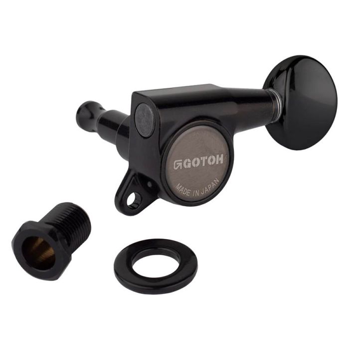 Gotoh SG381 machine heads with Magnum Lock and 05 buttons, 6L, black