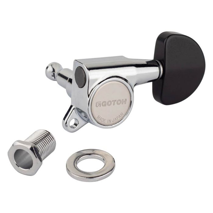 Gotoh SG381 machine heads with Magnum Lock and B20 buttons, 3L3R, chrome