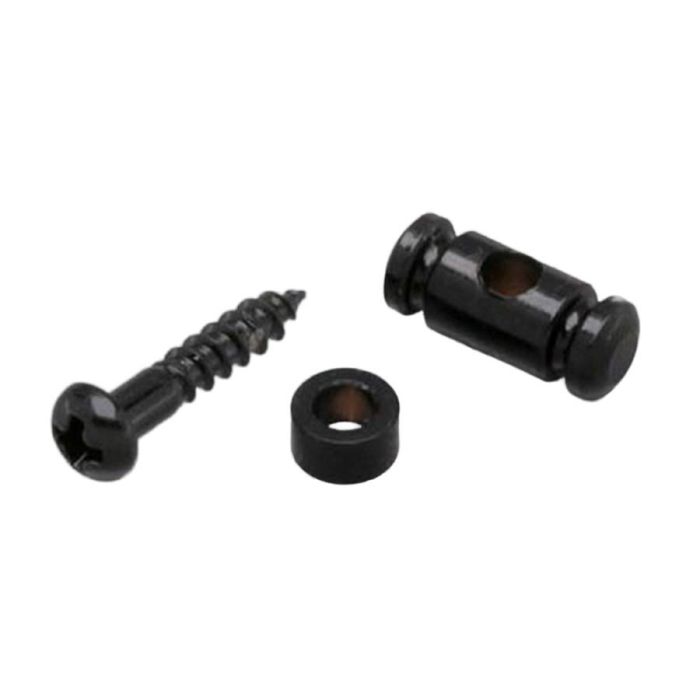 Gotoh RG15 string retainer with bushing and screw, black