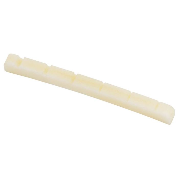 Fender Genuine Replacement Part pre-slotted genuine bone nut for electric guitar, 9.5" radius