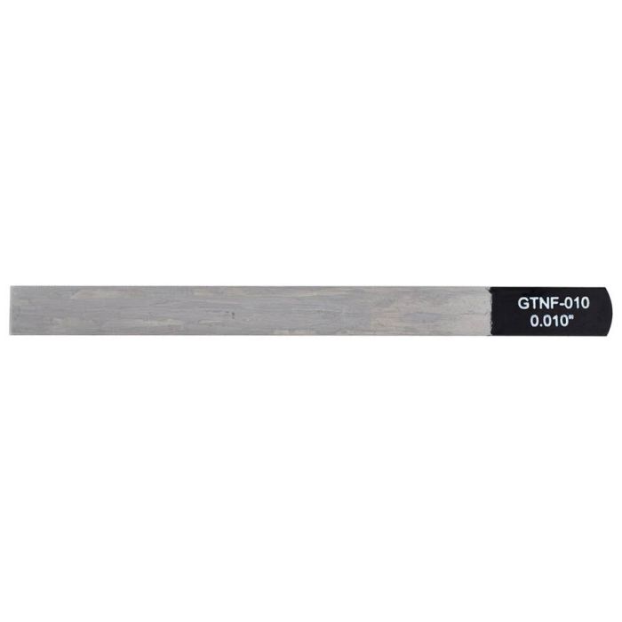 Boston Precision Tools gauged nut slotting file 0.010" (0.25mm) 150x12mm, 65Mn carbon steel HRC 35-55 hardness