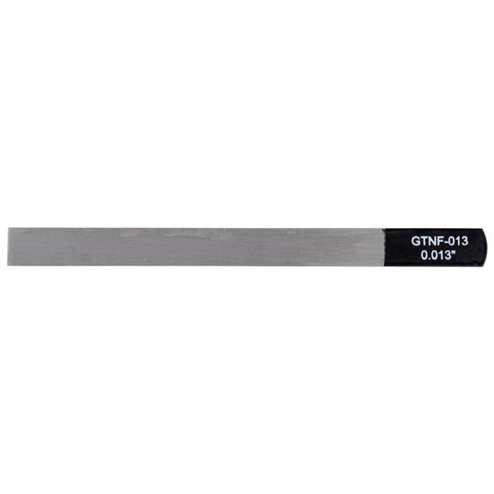 Boston Precision Tools gauged nut slotting file 0.013" (0.33mm) 150x12mm, 65Mn carbon steel HRC 35-55 hardness