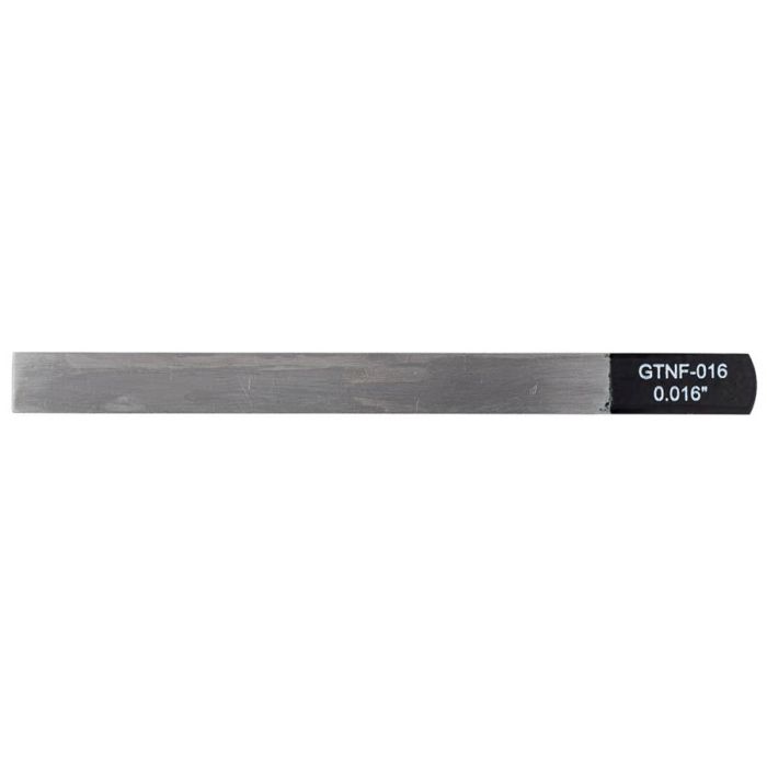 Boston Precision Tools gauged nut slotting file 0.016" (0.40mm) 150x12mm, 65Mn carbon steel HRC 35-55 hardness
