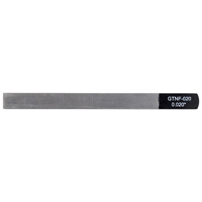 Boston Precision Tools gauged nut slotting file 0.020" (0.50mm) 150x12mm, 65Mn carbon steel HRC 35-55 hardness