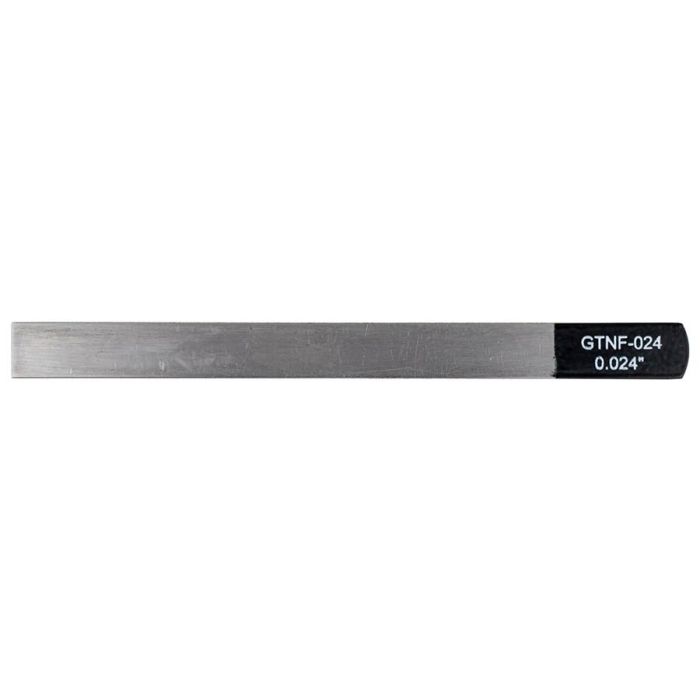 Boston Precision Tools gauged nut slotting file 0.024" (0.60mm) 150x12mm, 65Mn carbon steel HRC 35-55 hardness