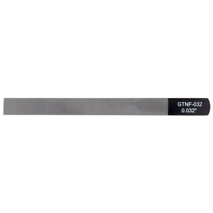 Boston Precision Tools gauged nut slotting file 0.032" (0.80mm) 150x12mm, 65Mn carbon steel HRC 35-55 hardness