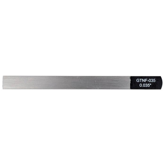 Boston Precision Tools gauged nut slotting file 0.035" (0.88mm) 150x12mm, 65Mn carbon steel HRC 35-55 hardness