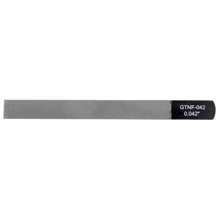 Boston Precision Tools gauged nut slotting file 0.042" (1.05mm) 150x12mm, 65Mn carbon steel HRC 35-55 hardness
