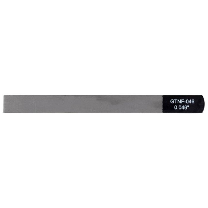 Boston Precision Tools gauged nut slotting file 0.046" (1.15mm) 150x12mm, 65Mn carbon steel HRC 35-55 hardness