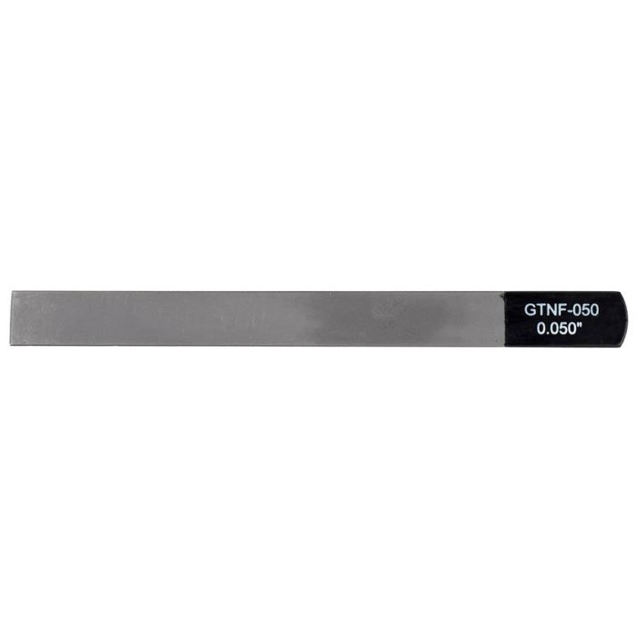 Boston Precision Tools gauged nut slotting file 0.050" (1.25mm) 150x12mm, 65Mn carbon steel HRC 35-55 hardness